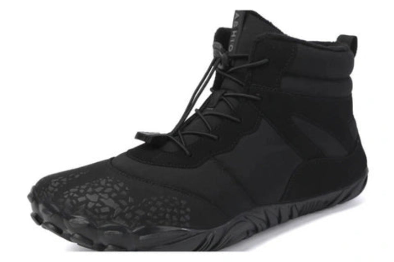 Comfortable & Anti-Slip Barefoot Winter Boots – Unisex black