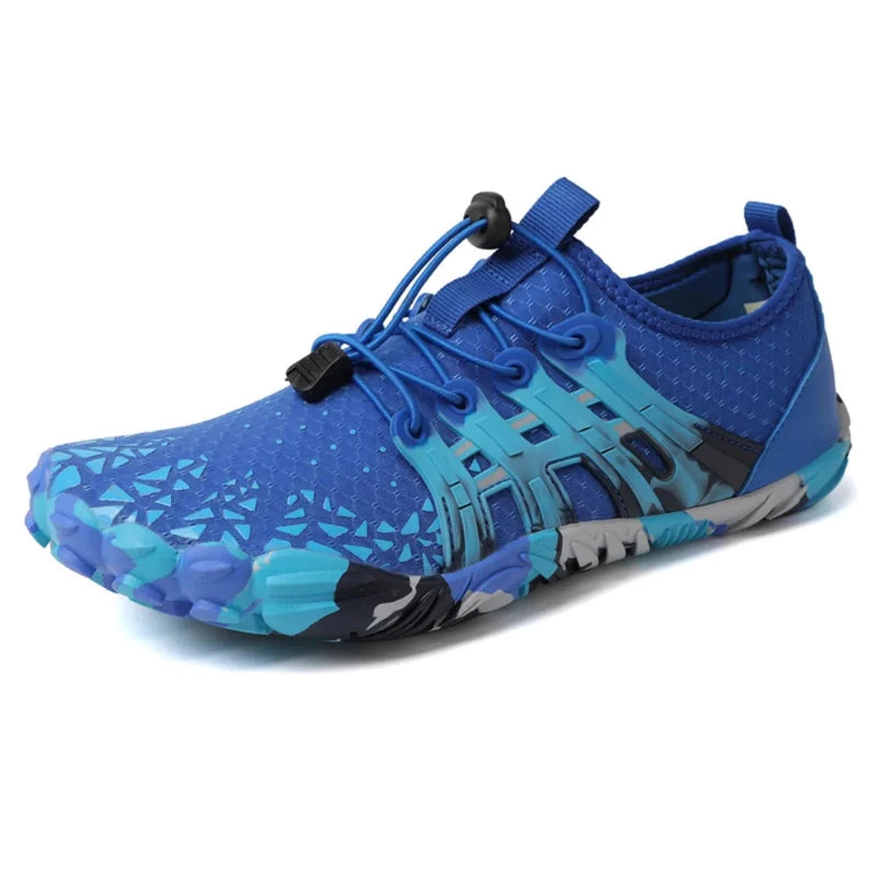 Barefoot Breathable & Flexible Aquatic Sneakers - For Kids and Adults blue