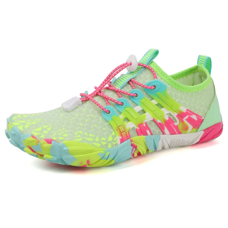 Barefoot Breathable & Flexible Aquatic Sneakers - For Kids and Adults green