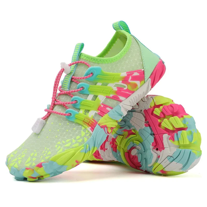 Barefoot Breathable & Flexible Aquatic Sneakers - For Kids and Adults green2