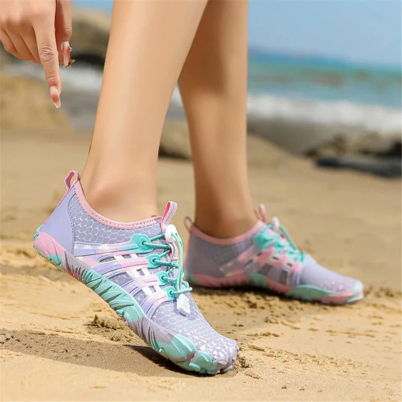 Barefoot Breathable & Flexible Aquatic Sneakers - For Kids and Adults purple2