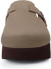  Boston Suede Slippers with Wedge Soles apricot1