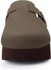  Boston Suede Slippers with Wedge Soles green1