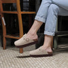  Boston Suede Slippers with Wedge Soles grey3