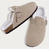 Boston comfortable & Warm Fur-Lined Slippers – Unisex apricot
