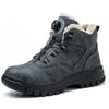 Warm Safety Boots with Rotating Button