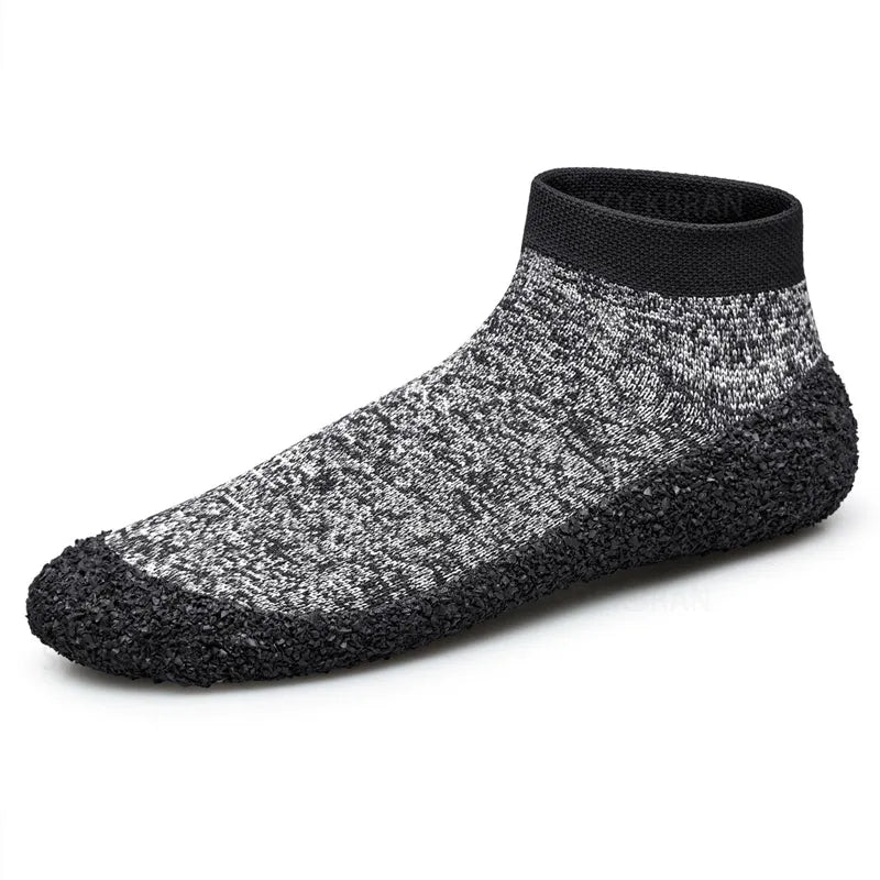 Breathable & Anti-Slip Barefoot Socks - Unisex grey