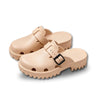 Breathable Clogs with Thick Sole khaki