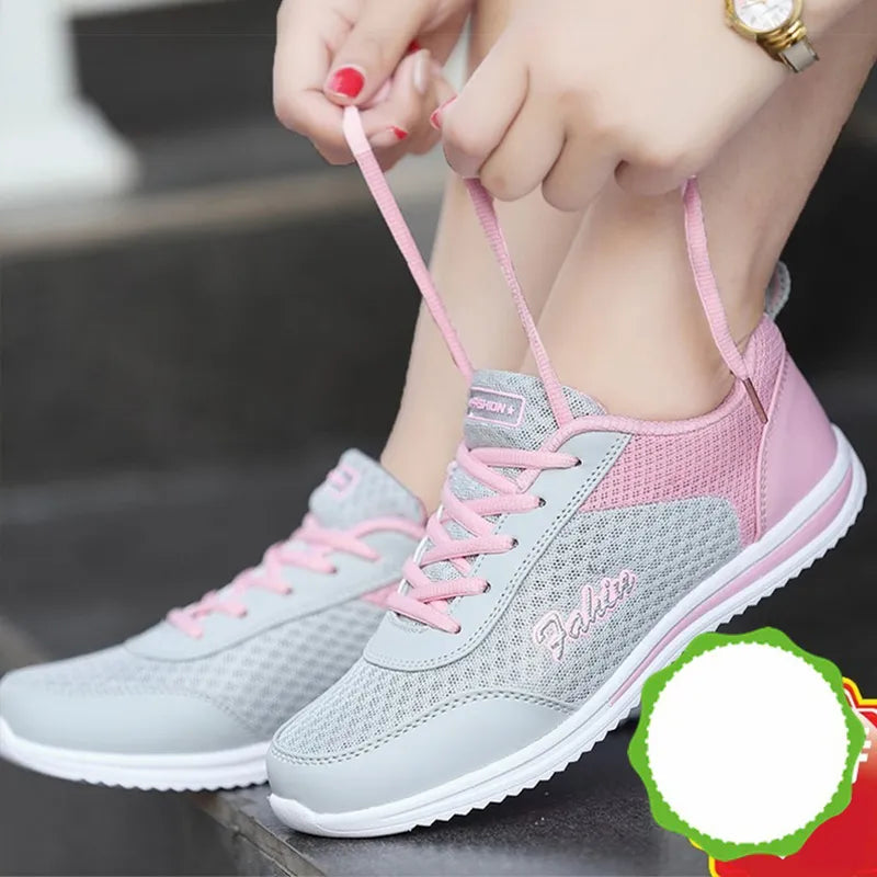 Breathable Mesh Casual Sneakers grey1
