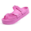 Breathable & Non-Slip Adjustable Double Buckle Sandals - For Women pink