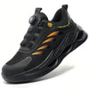 Breathable Safety Trainers with Rotating Dial Closure orange