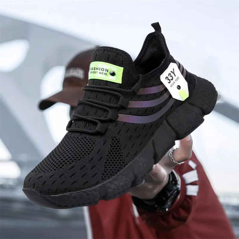  Breathable & Ultra-Lightweight Running Sneakers black1