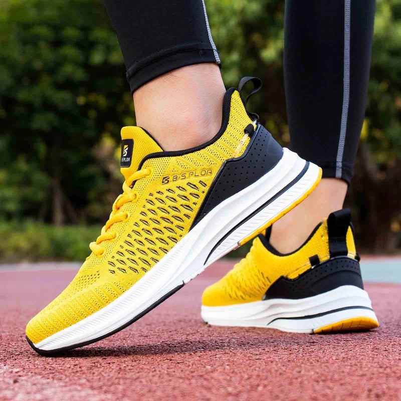 Casual & Breathable Sports Trainers yellow1