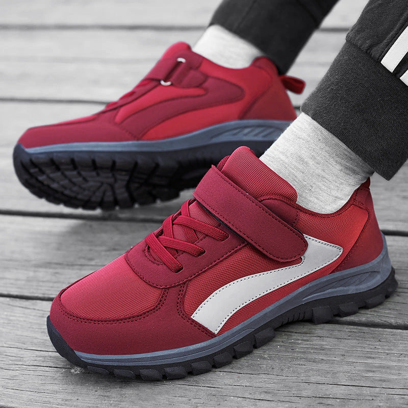Comfortable & Breathable Velcro Sneakers red1