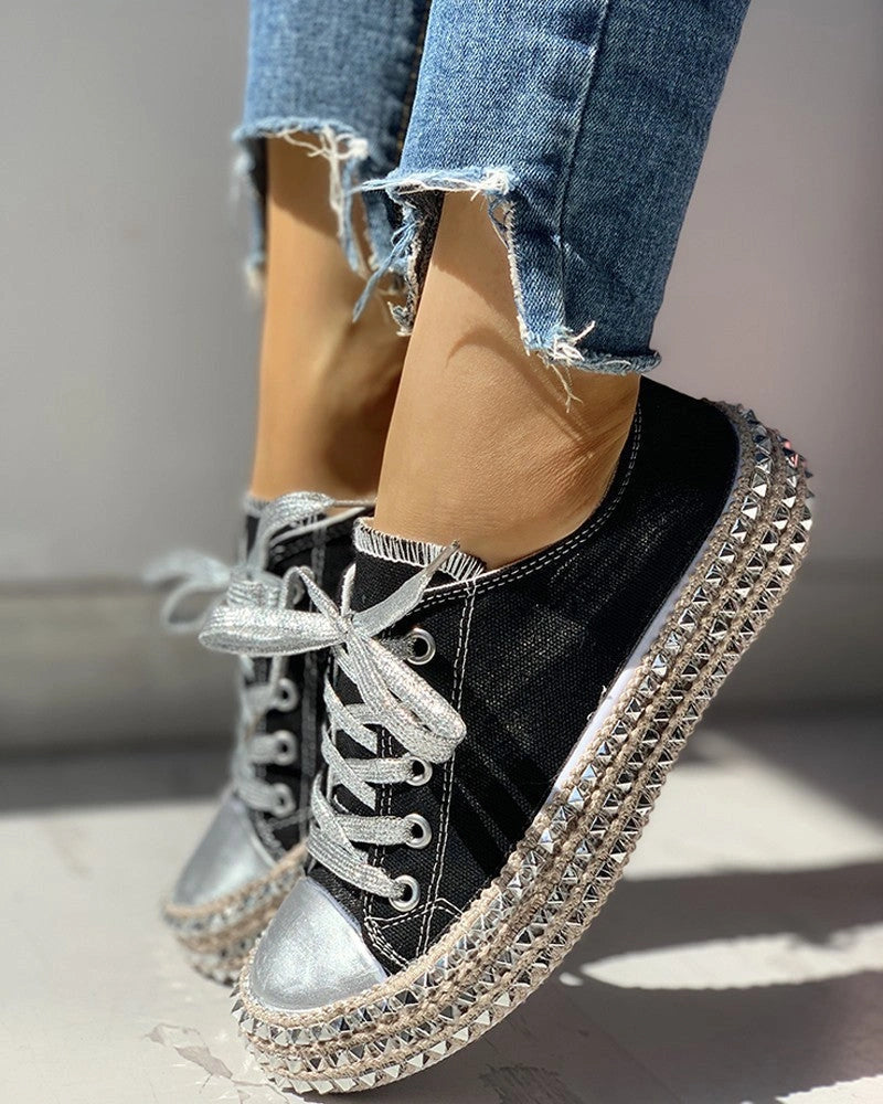  Comfortable & Casual Platform Trainers black3