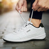 Comfortable Casual Trainers in PU Leather  white1