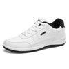 Comfortable Casual Trainers in PU Leather  white