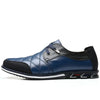 Comfortable Genuine Leather Moccasin blue