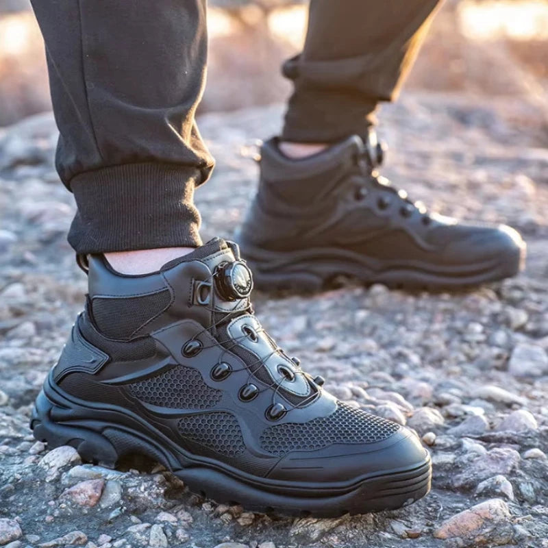 Comfortable High-Top Safety Sneakers with Rotating Button3