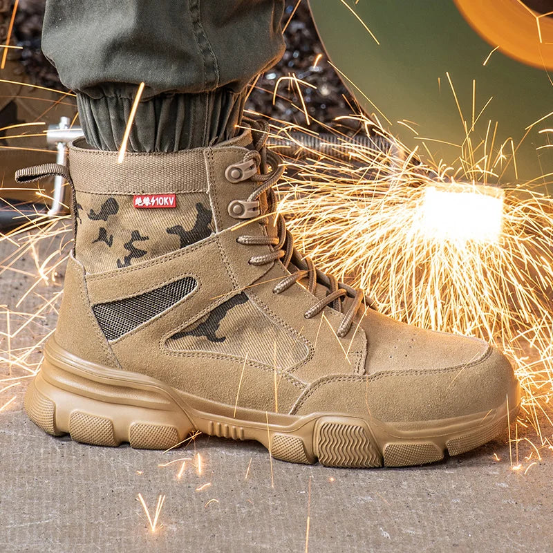 Comfortable Military-Style Safety Boots