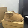 Comfortable Mini Boots with Fur Lining brown