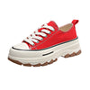 Comfortable & Platform Chunky Sneakers red