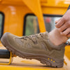 Comfortable Safety Trainers with Steel Toe Cap khaki2