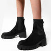 Comfortable Suede Chelsea Boots black1