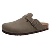 Comfortable Suede & Cork Clogs green