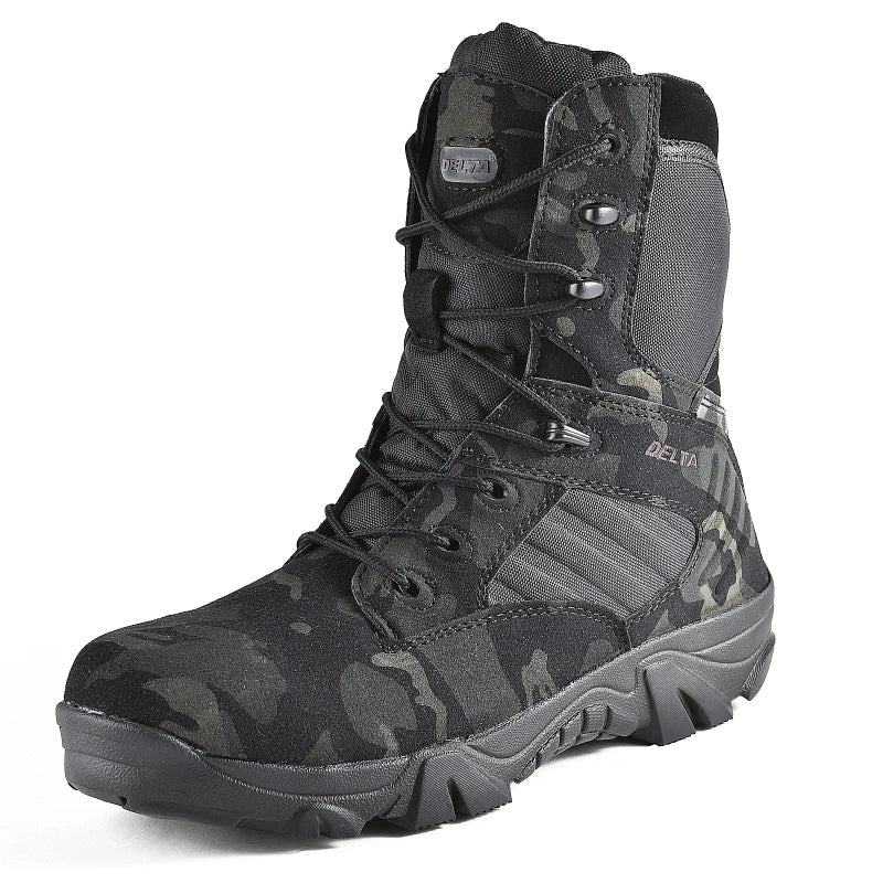 Comfortable Tactical Hiking Boots black camouflage