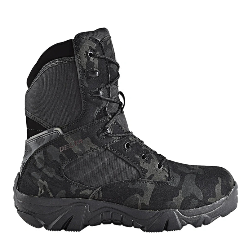 Comfortable Tactical Hiking Boots black camouflage3