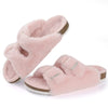 Comfortable & Warm Fur-Lined Boston Sandals pink