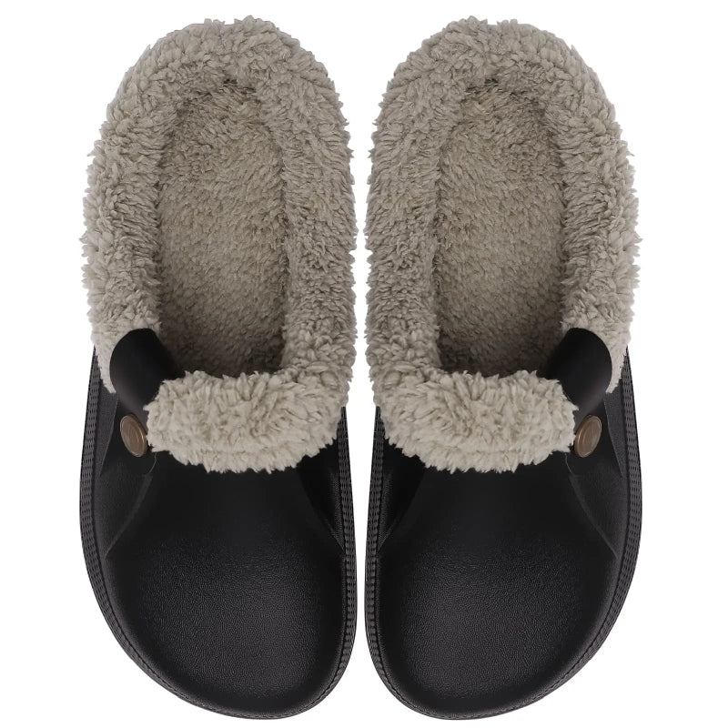 Comfortable & Waterproof Fur-Lined Clogs - Unisex black8