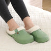 Comfortable & Waterproof Fur-Lined Clogs - Unisex green