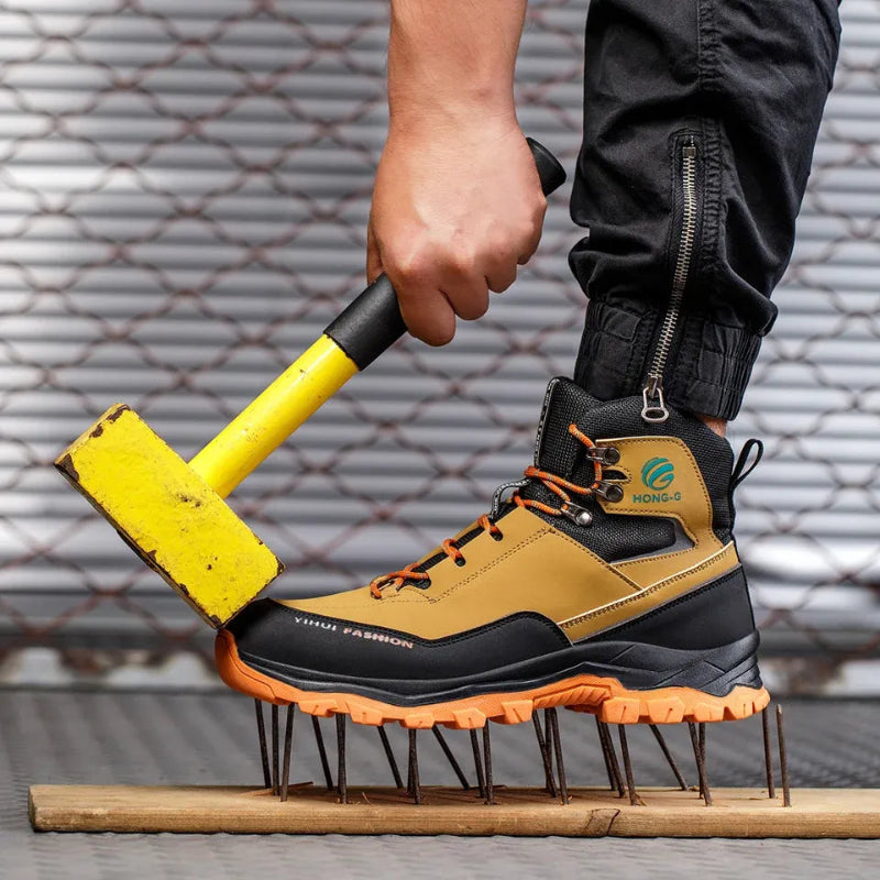 Comfortable & Waterproof Work Boots yellow7