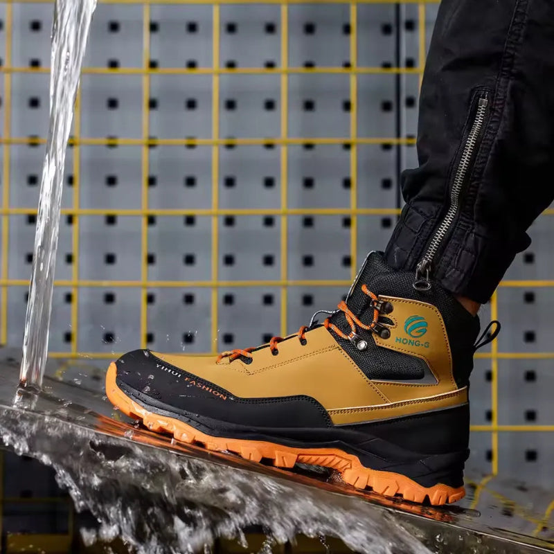 Comfortable & Waterproof Work Boots yellow8