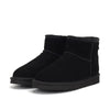 Comfortable and Warm Faux Fur Ankle Boots black