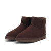 Comfortable and Warm Faux Fur Ankle Boots chocolate