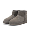 Comfortable and Warm Faux Fur Ankle Boots grey