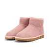 Comfortable and Warm Faux Fur Ankle Boots pink