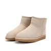 Comfortable and Warm Faux Fur Ankle Boots sand