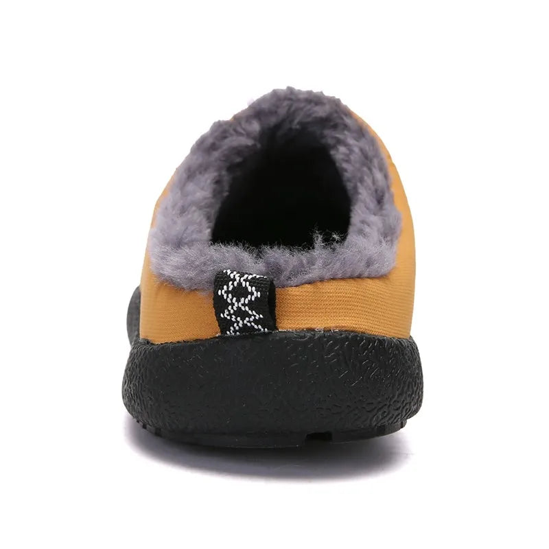Cozy & Flexible Slip-On Slippers with Warm Fleece Lining - Unisex camel2