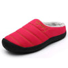 Cozy & Flexible Slip-On Slippers with Warm Fleece Lining - Unisex red