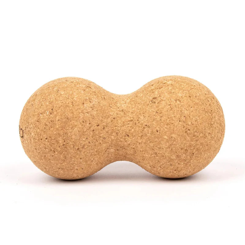 Double Massage Ball in Natural Cork