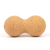 Double Massage Ball in Natural Cork