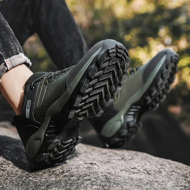 Durable & Non-Slip Trail & Hiking Sneakers - For Men green4