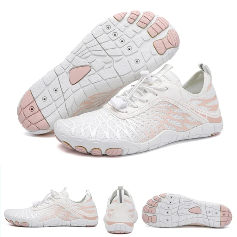 Fast-drying & Breathable barefoot sneakers white1