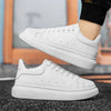 Flexible & Breathable White Platform Sneakers - Unisex1