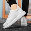 Flexible & Breathable White Platform Sneakers - Unisex2