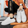 Flexible & Breathable White Platform Sneakers - Unisex5